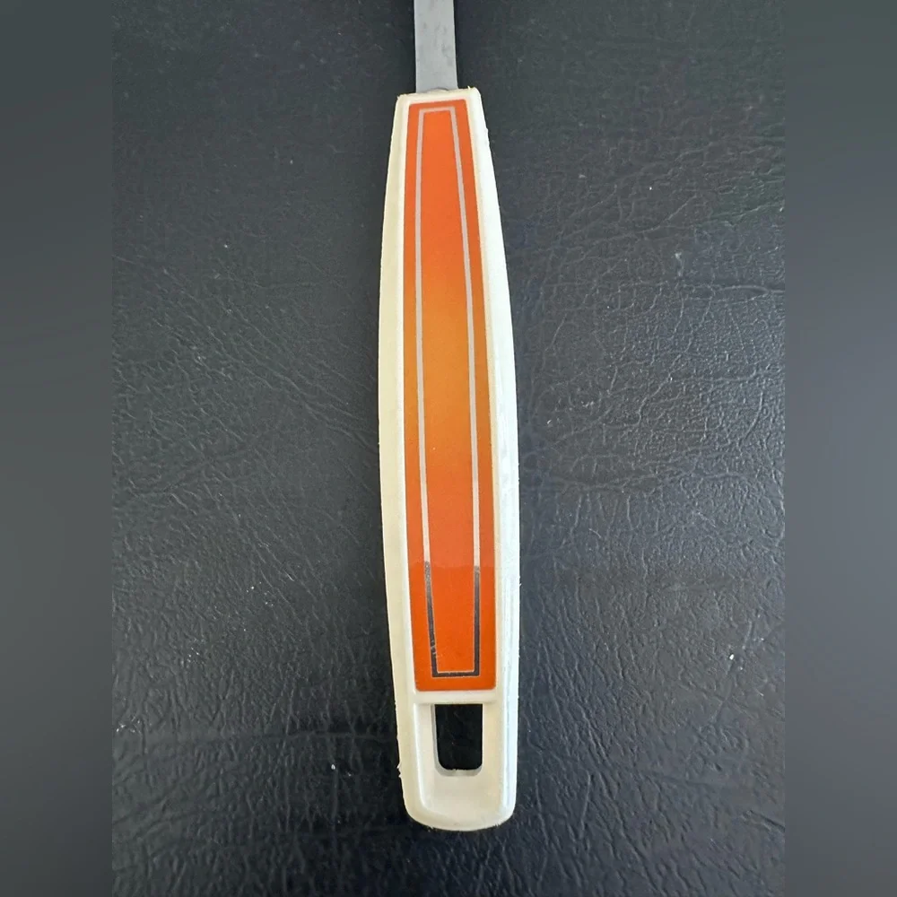 EKCO Vintage Cooking Utensil Retro‎ Orange Handle Chromium Plated Small Ladle